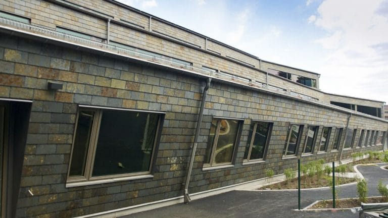 The exterior of the Svartedal School in Gothenburg