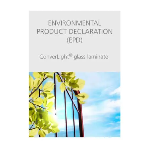 Environmental product declaration (EPD) of ConverLight glass laminate